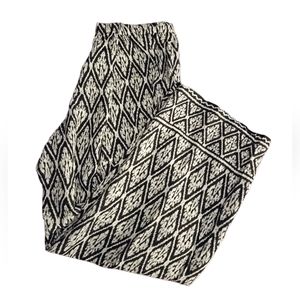 Max Studio Woman Flare Leg Diamond Print Palazzo Pants Size 1X